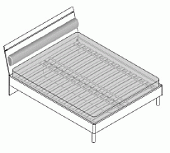 AG8-01.Л5Л, Кровать 1,5сп. с подушкой